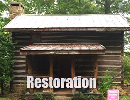Historic Log Cabin Restoration  Wilton, Alabama